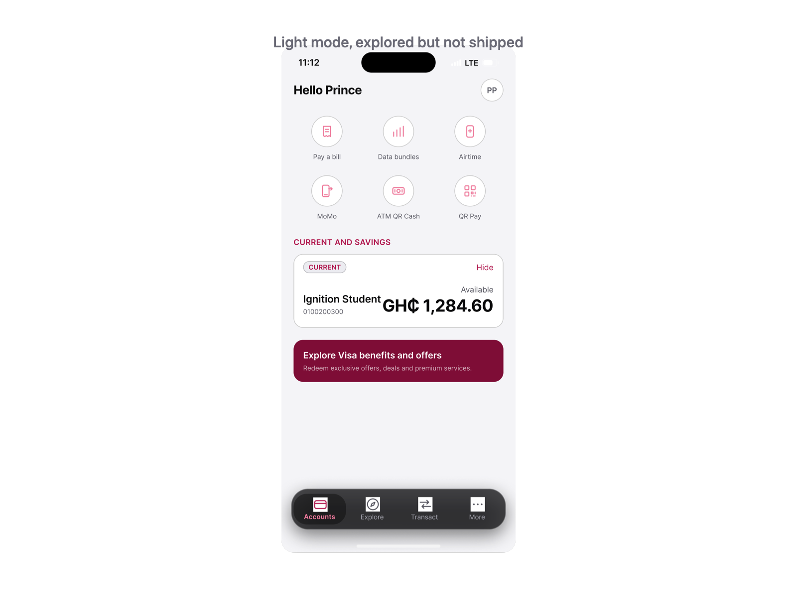 The dashboard rendered in the light colour mode, on a white background with deep magenta accents.