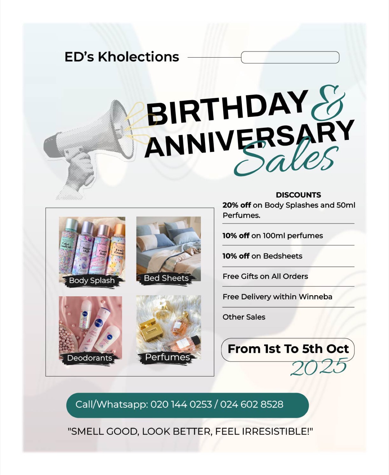ED's Kholections: Anniversary Sale, ED's Kholections